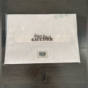 Jean Paul Gaultier Striped Beige Tote BRAND NEW NEVER USED